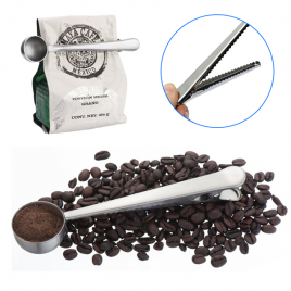 Coffee Scoop With Built-In Bag Clip